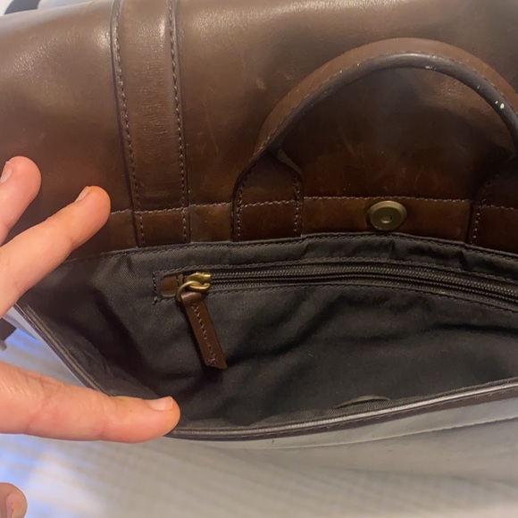 Fossil Leather Briefcase Bag - Picture 5 of 14